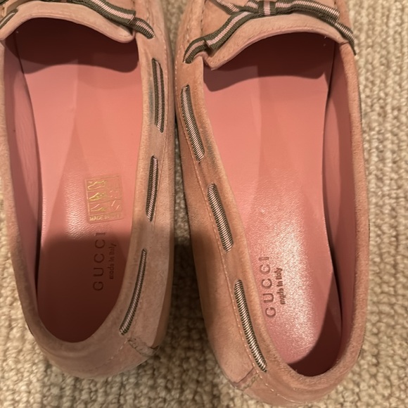 Gucci pink suede loafers “rose” colored - Picture 5 of 7